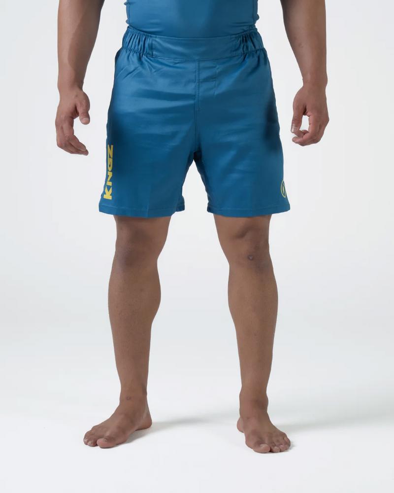 Kingz hybrid Mi-K grappling Shorts-blue